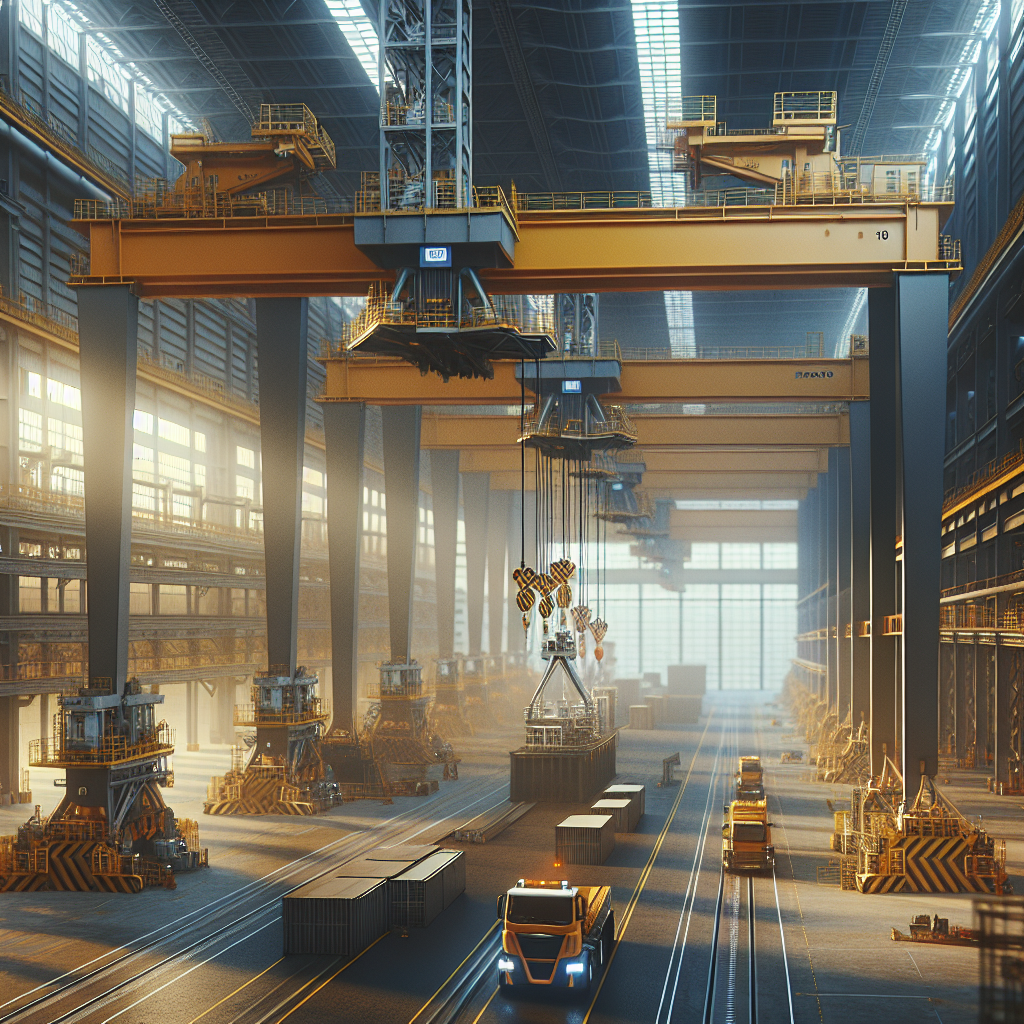 Projeto e fabricação de pórticos rolantes