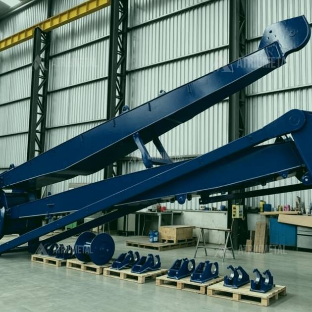 Reforma de Guindastes Marítimos — reforma de guindaste marítimo com foco no equipamento em manutenção industrial